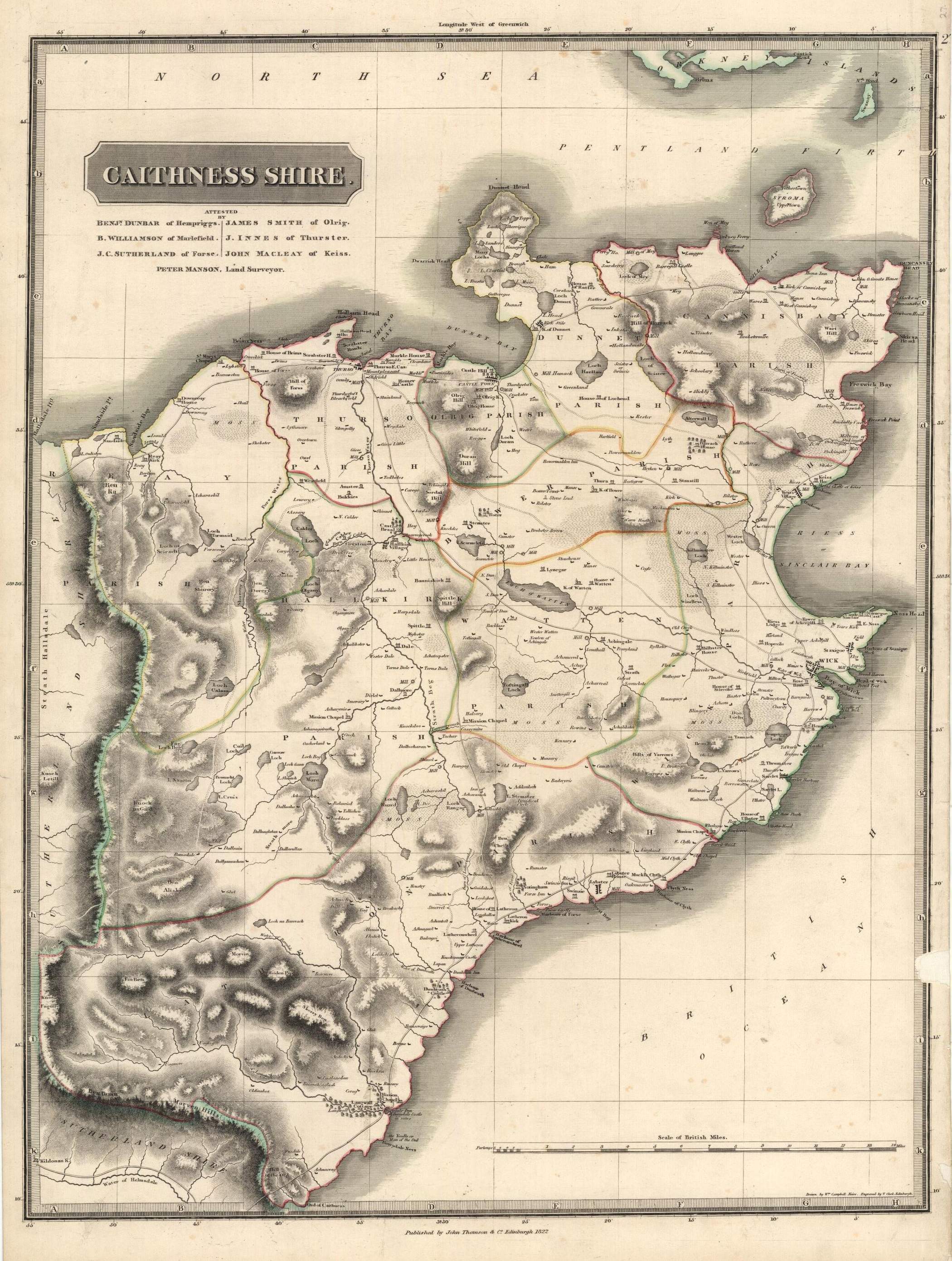 Old Place Names and Locations Caithness and Sutherland
